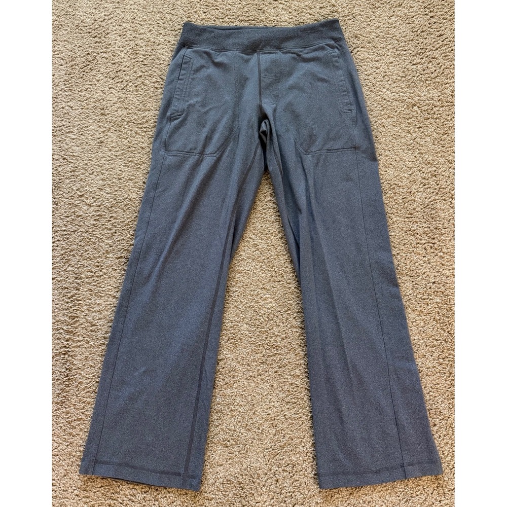 Lululemon Mens Smash Pants Gray Heathered Red Stripe Athletic Sweatpants 32x31